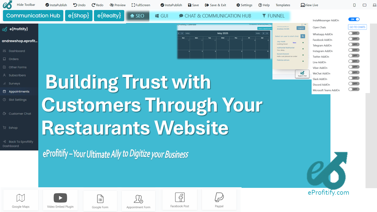 Building Trust with Customers Through Your Restaurants Website